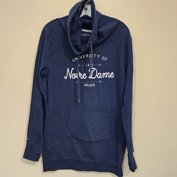 Jansport Tops - Jansport Notre Dame funnel neck long sleeve tunic sweatshirt woman's size large